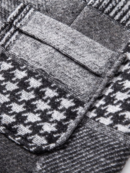 Allure® | Gilet en tweed à chevrons pour homme