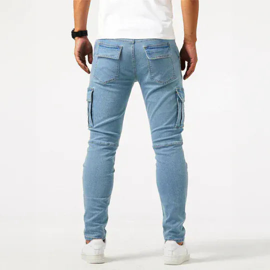 Jeans en denim cargo Allure Milanaise