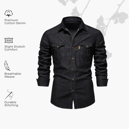 Chemise en denim Allure Milanaise