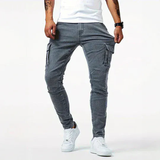 Jeans en denim cargo Allure Milanaise