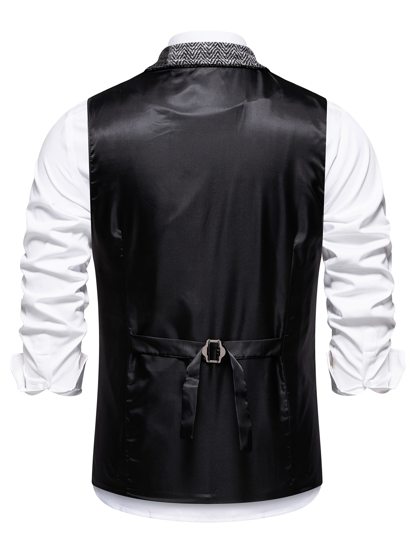 Allure® | Gilet en tweed à chevrons pour homme