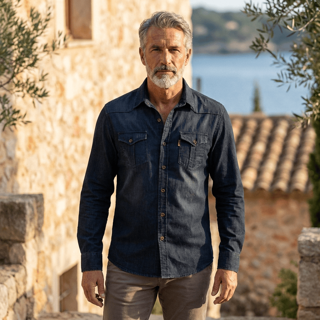 Chemise en denim Allure Milanaise