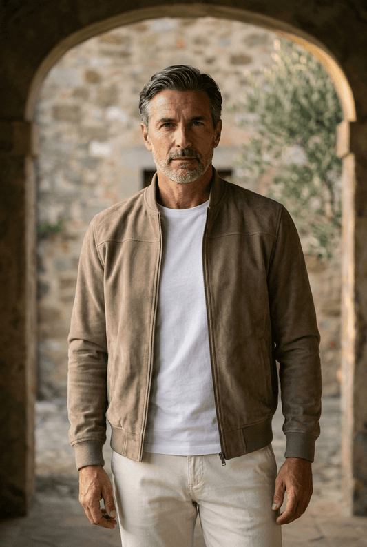 Veste en velours de daim Allure Milanaise