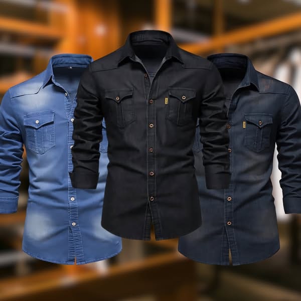 Chemise en denim Allure Milanaise