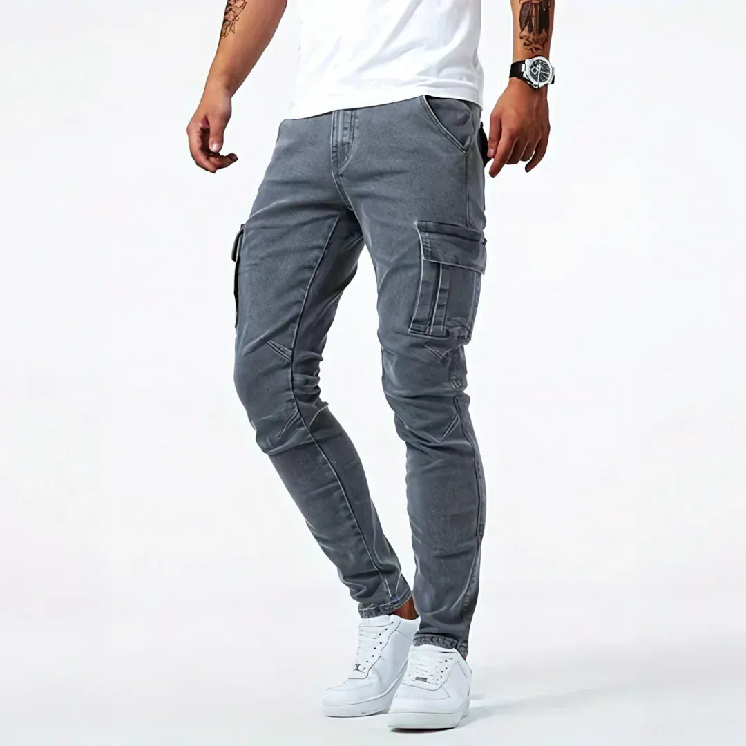Jeans en denim cargo Allure Milanaise