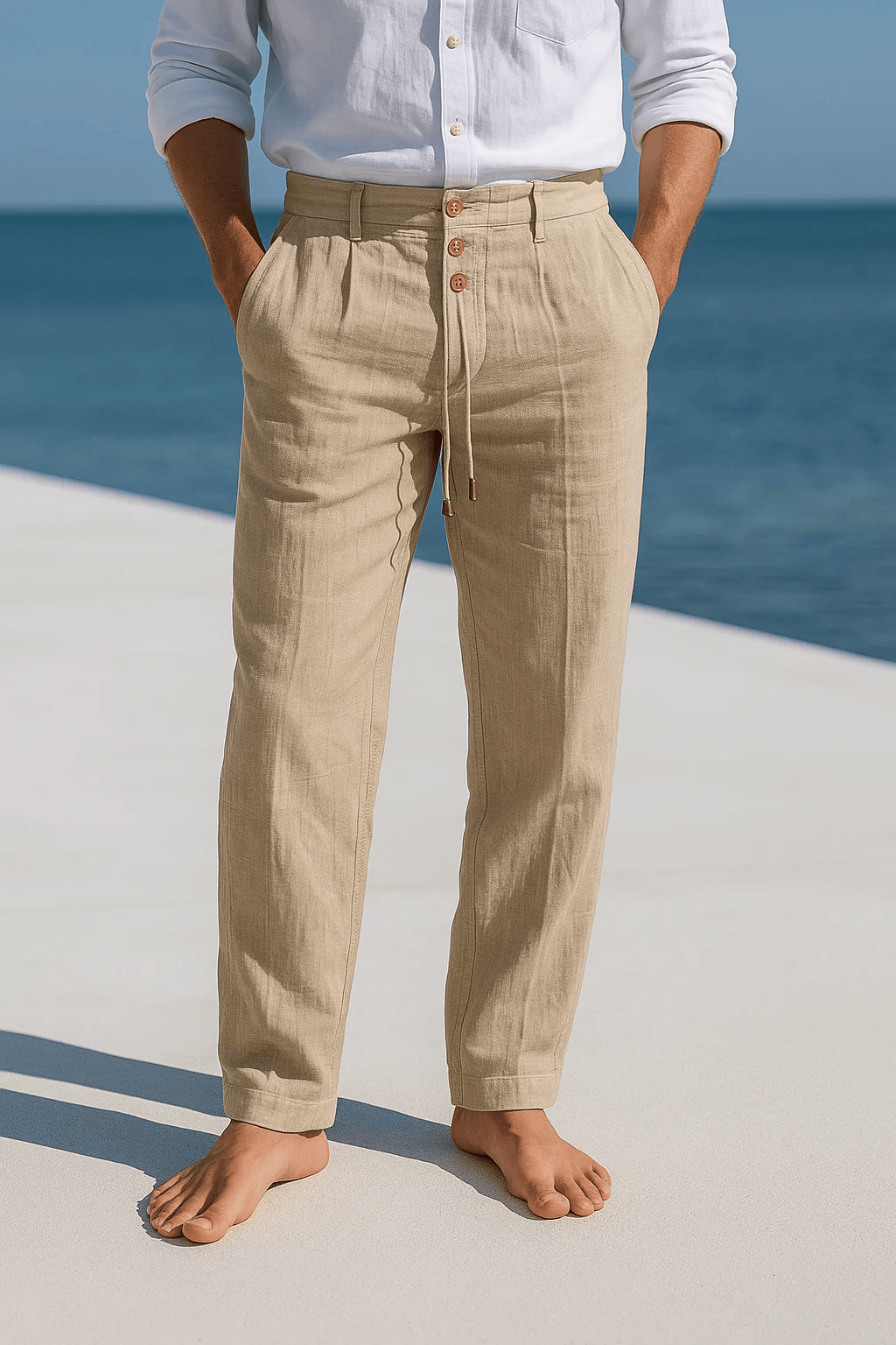 Pantalon en lin Porto Allure Milanaise