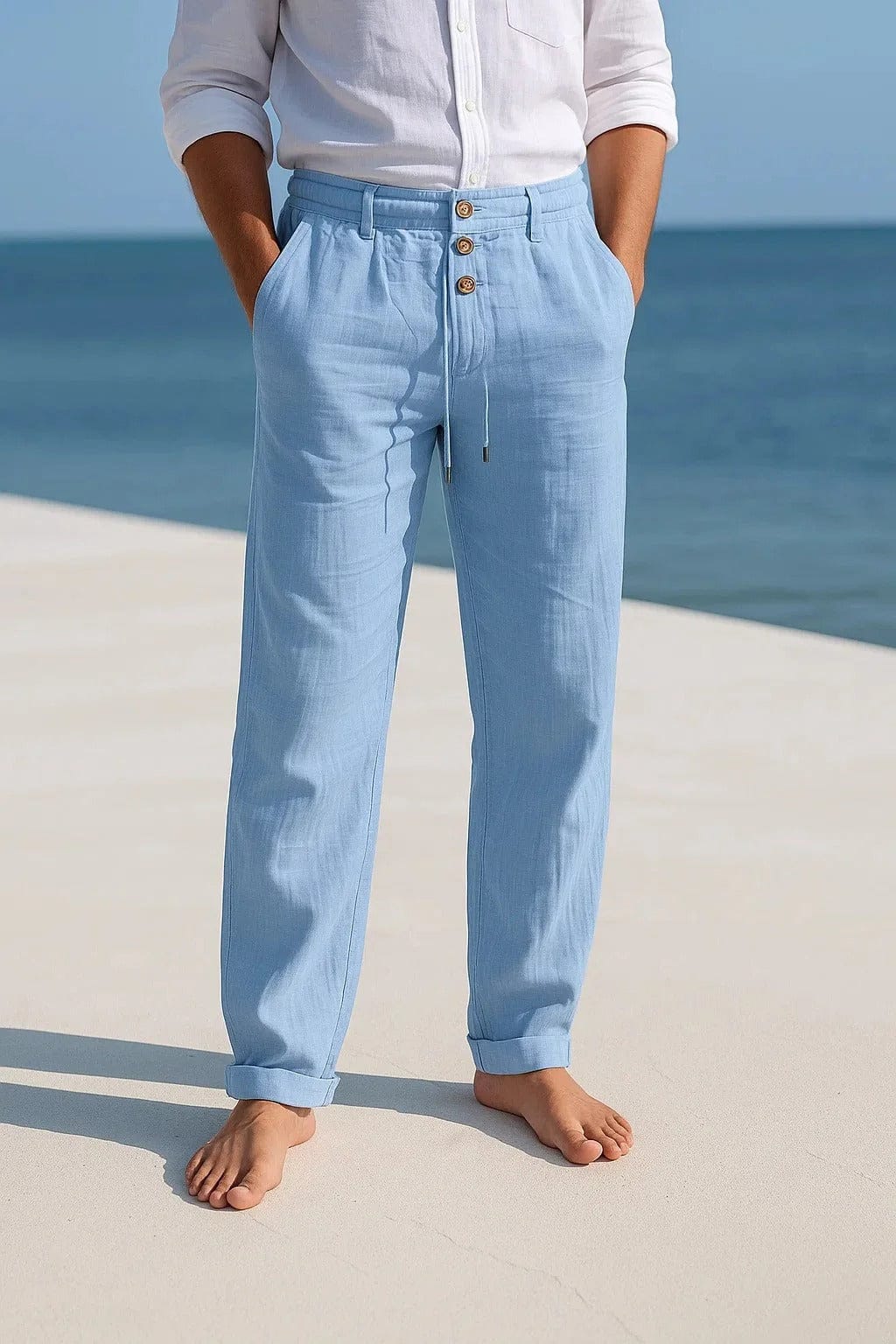 Pantalon en lin Porto Allure Milanaise