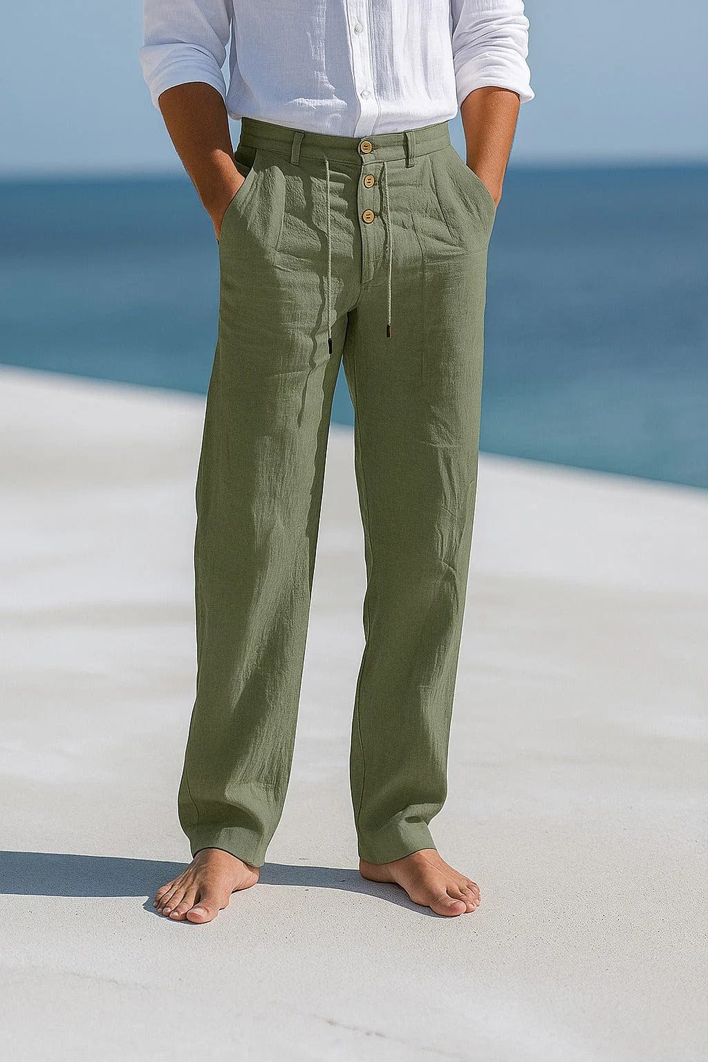 Pantalon en lin Porto Allure Milanaise