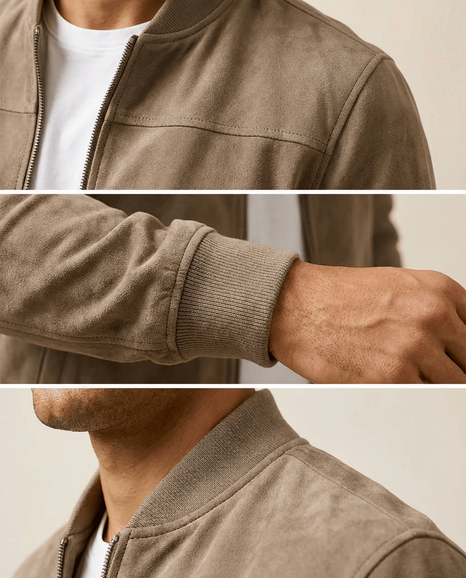Veste en velours de daim Allure Milanaise